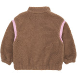 COPENHAGEN COLORS Natural/Pink Comb. Teddy Jacket W. Removable Sleeves