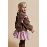 COPENHAGEN COLORS Natural/Pink Comb. Teddy Jacket W. Removable Sleeves