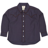 COPENHAGEN COLORS Brown/Blue Check Comb. Checkered Cowboy Shirt