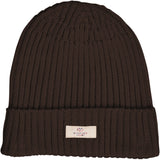 COPENHAGEN COLORS Dk Brown Cotton Knitted Classic Beanie