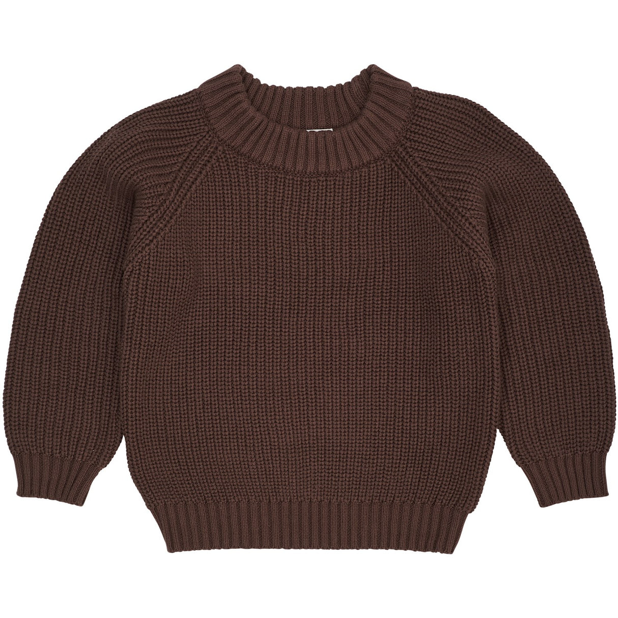 COPENHAGEN COLORS Dk.Brown Knitted Classic Rib Blouse