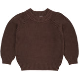 COPENHAGEN COLORS Dk.Brown Knitted Classic Rib Blouse