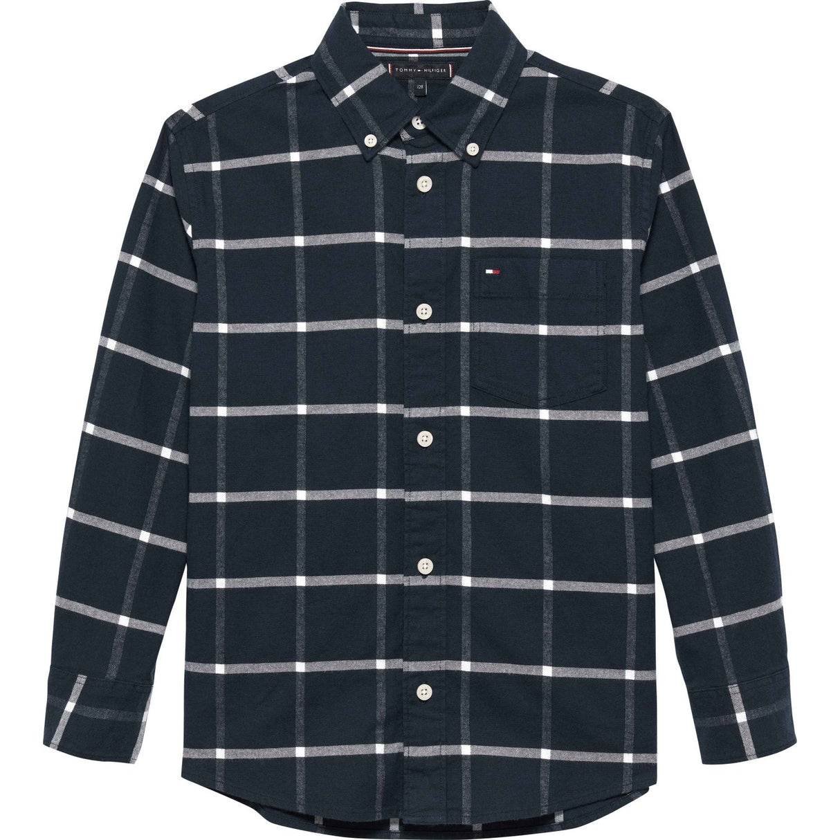 Tommy Hilfiger Black Check Window Pane Check Shirt Ls