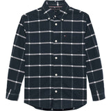 Tommy Hilfiger Black Check Window Pane Check Shirt Ls
