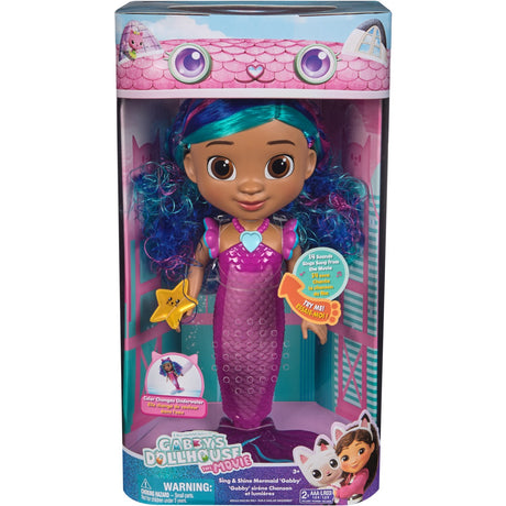 Gabby's Dollhouse Movie Sing & Shine Mermaid Gabby 36 Cm
