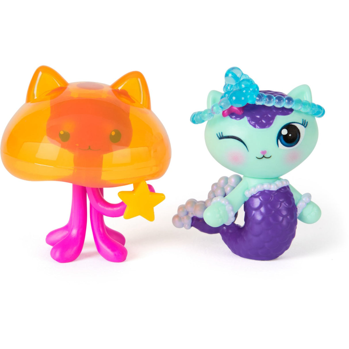 Gabby's Dollhouse Film 2-Pack Figure Mercat & Cat Jelly Fish