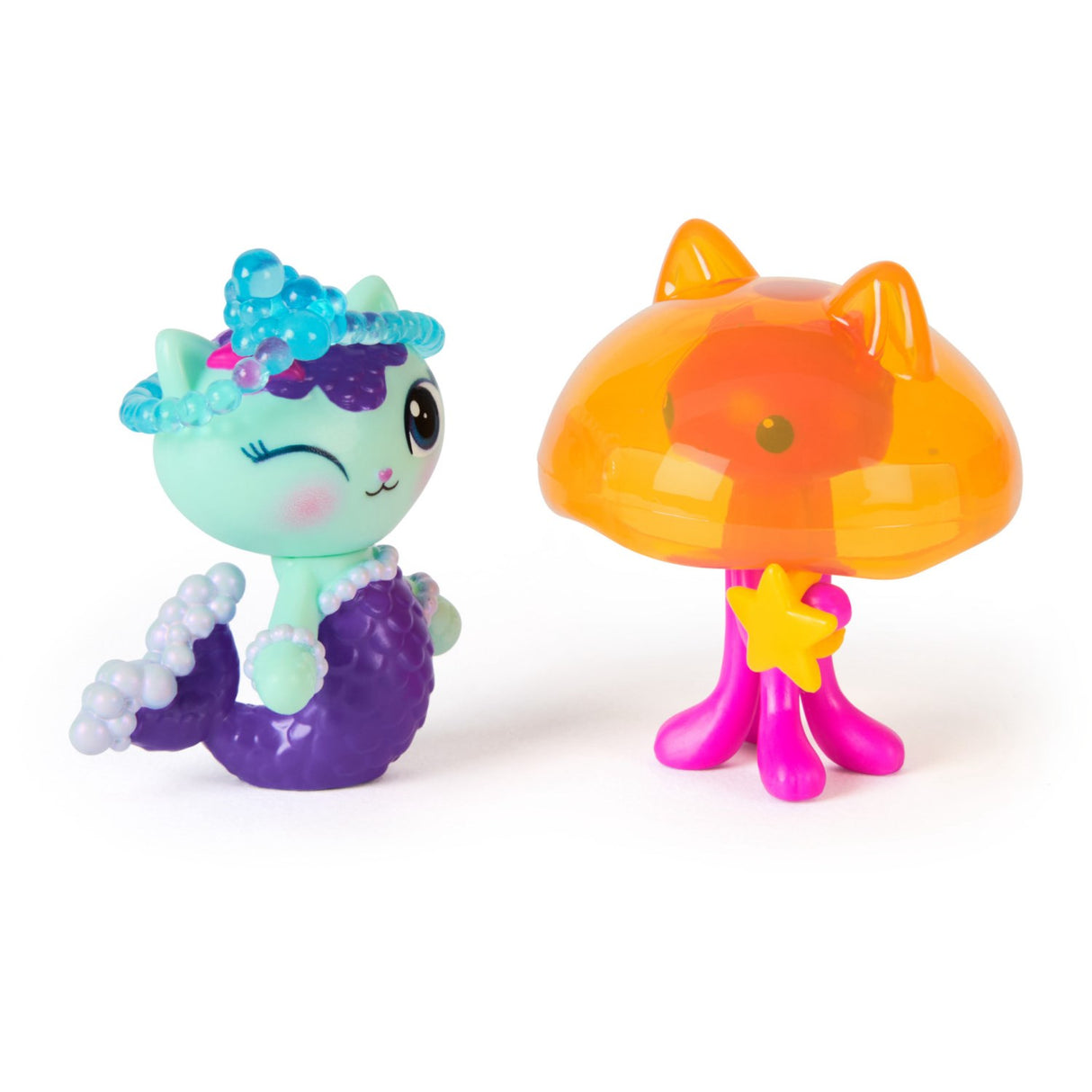 Gabby's Dollhouse Film 2-Pack Figure Mercat & Cat Jelly Fish