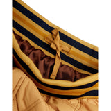 Mini Rodini Beige Ritzratz Patch Quilted Outerwear Trousers