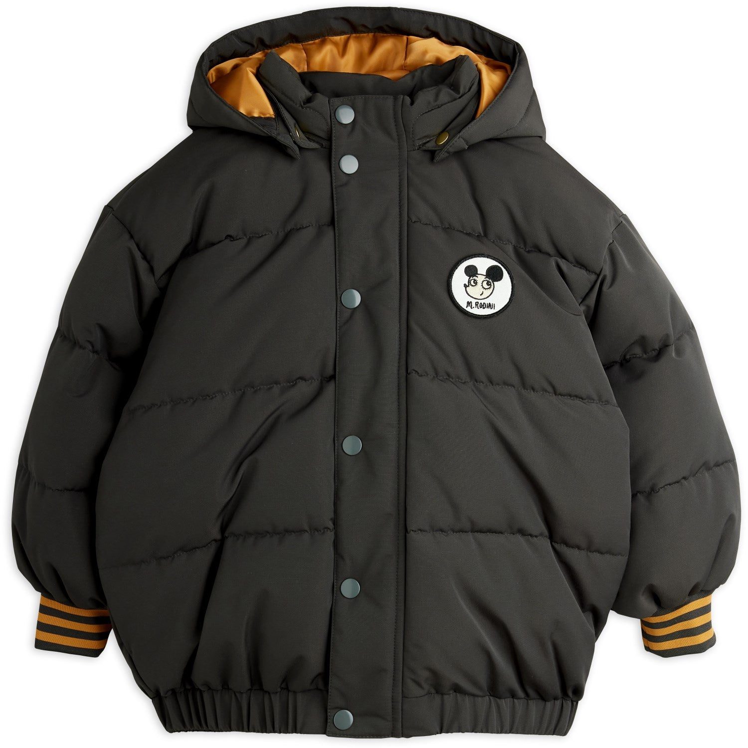 Buy Mini Rodini Black Ritzratz Patch Puffer | Luksusbaby