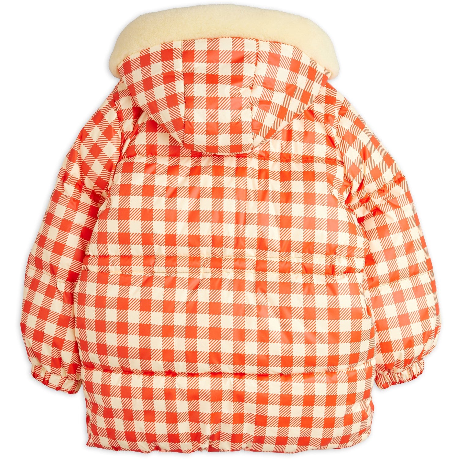 Buy Mini Rodini Red Ritzratz Patch Gingham AOP Heavy Puffer