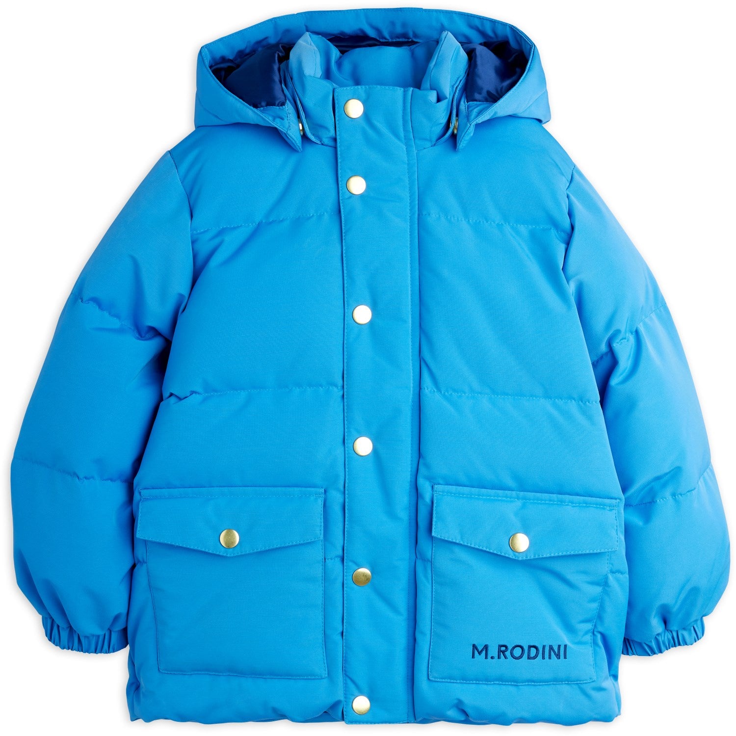 Buy Mini Rodini Blue Solid Heavy Puffer | Luksusbaby