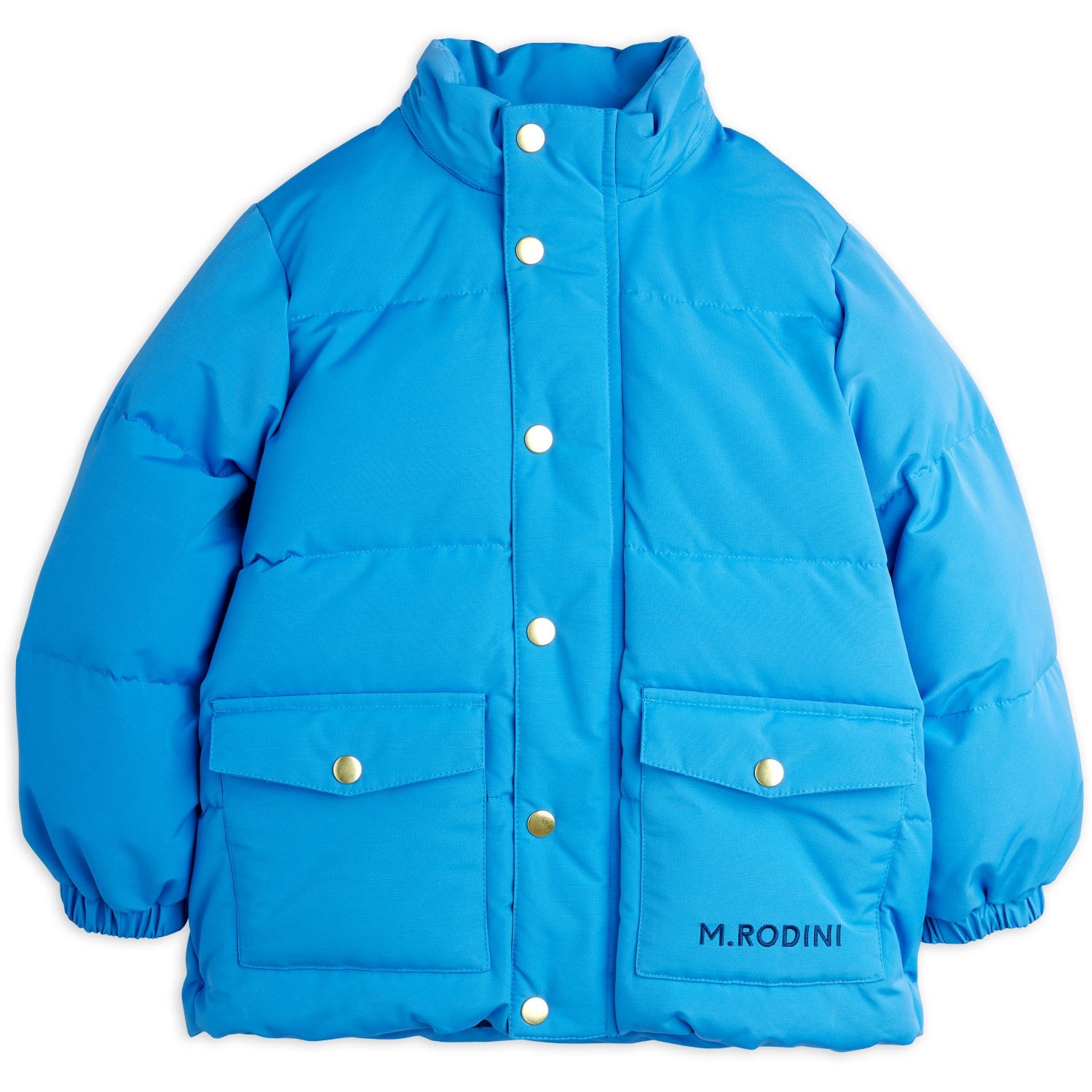 Buy Mini Rodini Blue Solid Heavy Puffer | Luksusbaby