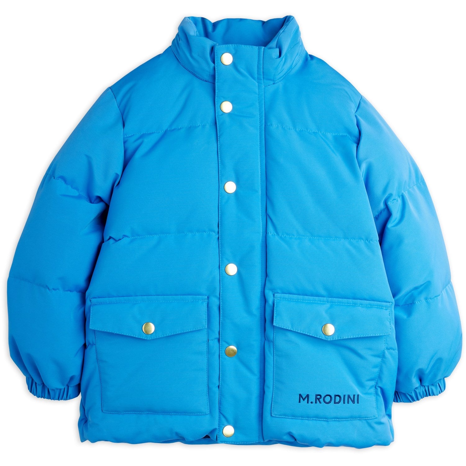 Buy Mini Rodini Blue Solid Heavy Puffer | Luksusbaby