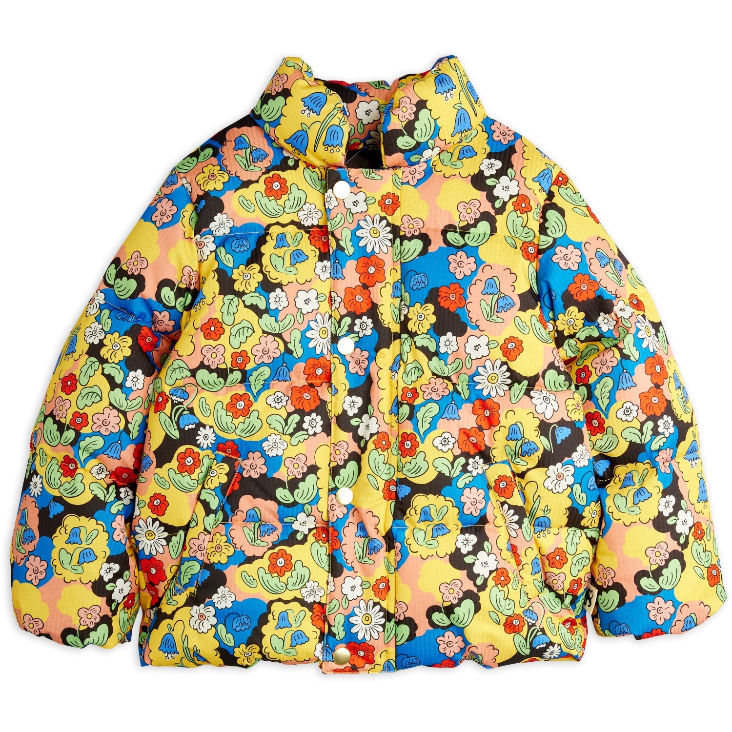 Buy Mini Rodini Multi Flowers AOP Citypuffer | Luksusbaby