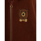 Mini Rodini Brown Bear Emb Pile Jacket