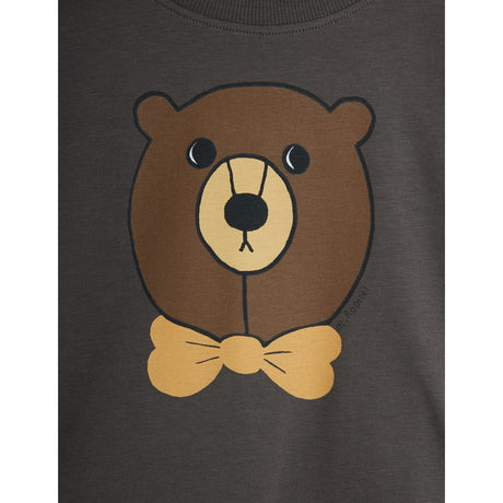 Mini Rodini Grey Bear Sp Ls Top