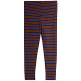 Mini Rodini Brown Stripe Bird Patch Leggings