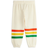 Mini Rodini Off-white Bear Stripe Sweatpants