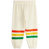 Mini Rodini Off-white Bear Stripe Sweatpants