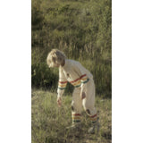 Mini Rodini Off-white Bear Stripe Sweatpants
