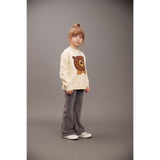 Mini Rodini Off-white Bear Intarsia Knit Sweater