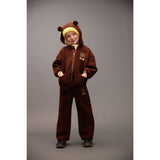 Mini Rodini Brown Bear Emb Pile Jacket