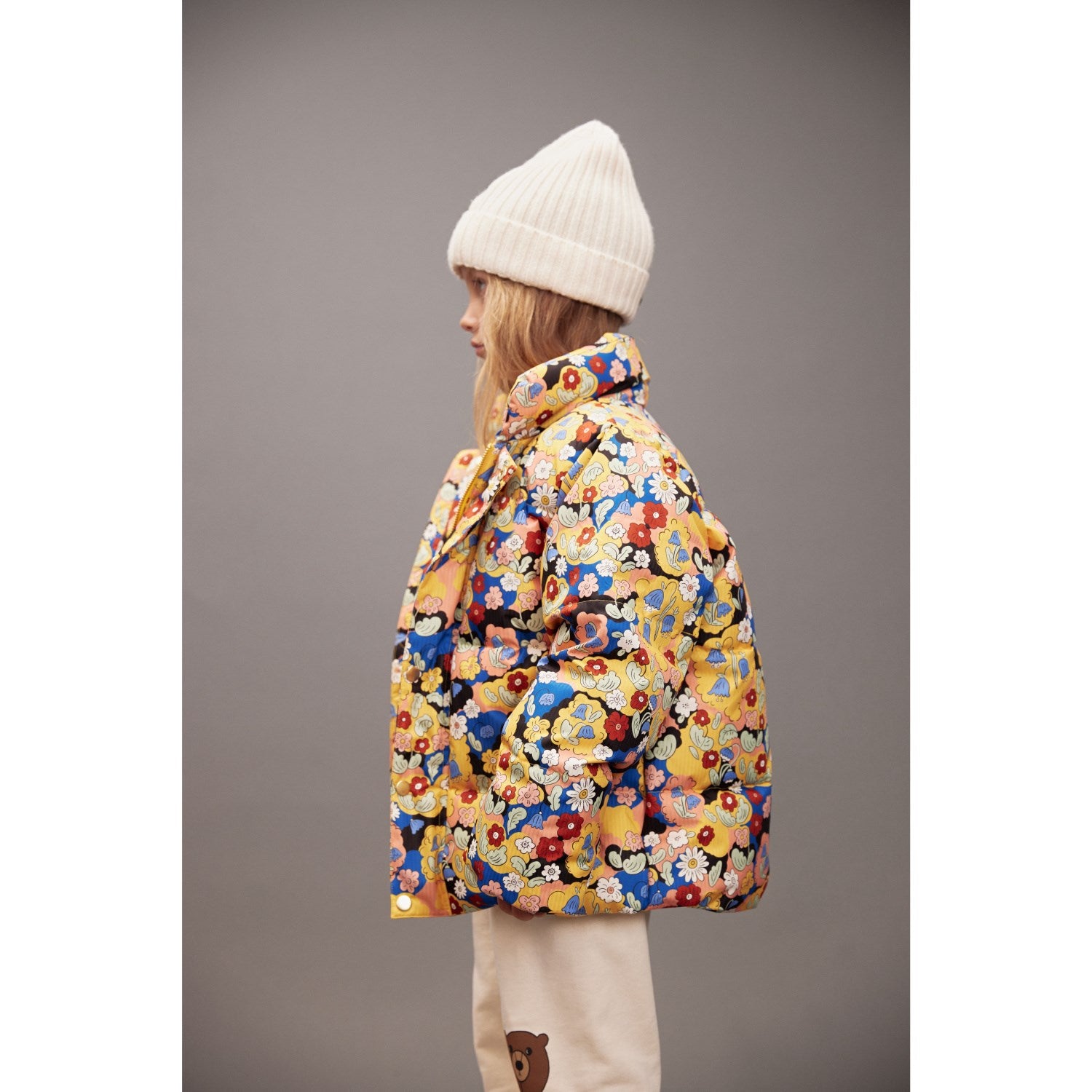 Buy Mini Rodini Multi Flowers AOP Citypuffer | Luksusbaby