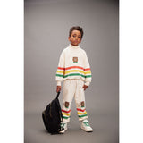 Mini Rodini Off-white Bear Stripe Sweatshirt