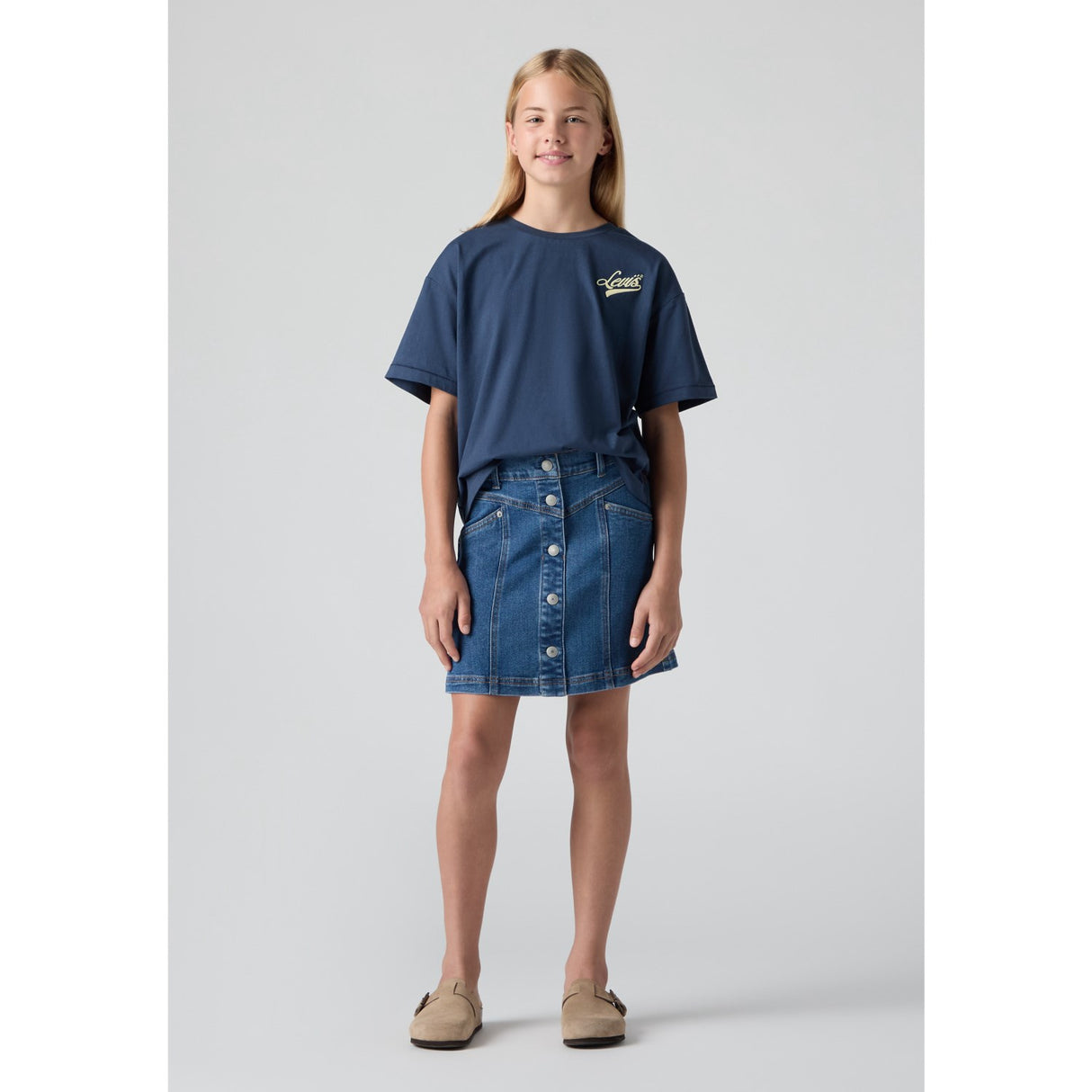 Levi's Rodeo Button Front Skirt