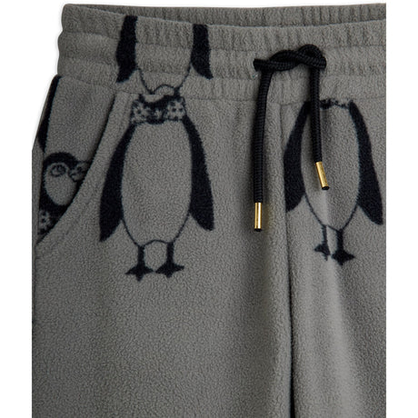 Mini Rodini Grey Penguin Fleece Trousers