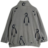 Mini Rodini Grey Penguin AOP Fleece Jacket
