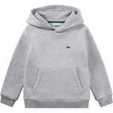 LACOSTE Argent Chine Heather Core Fleece Pullover Hoodie