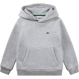 LACOSTE Argent Chine Heather Core Fleece Pullover Hoodie