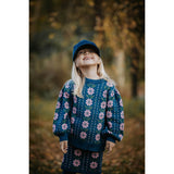 Fliink Insignia Blue Garden Knit Blouse