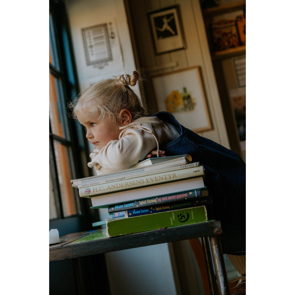 Fliink Dark Denim Blue Don Denim Overalldress