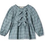 Fliink Slate Cody Check Blouse