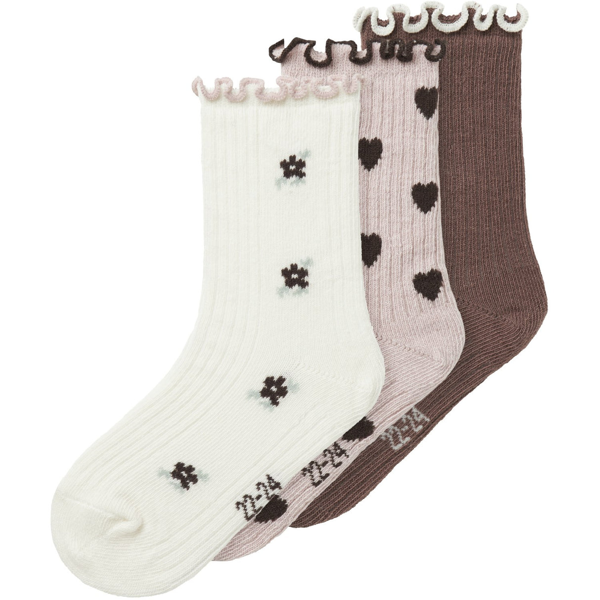 Name It Peppercorn Nmfnetti 3-Pack Socks