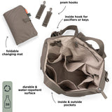 DonebyDeer Taupe Diaper Backpack