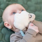 DonebyDeer Blue Sensory Rattle With Teether Sheepy