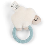 DonebyDeer Blue Sensory Rattle With Teether Sheepy