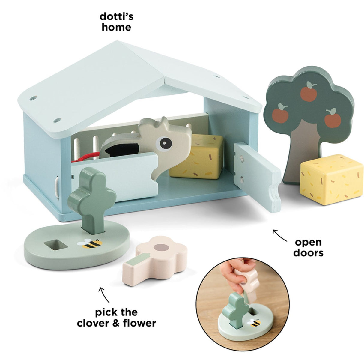 DonebyDeer Colour Mix Tiny Farm Playset Dotti
