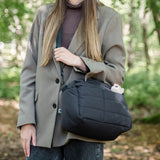 DonebyDeer Black Quilted Stroller Bag