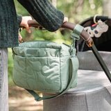 DonebyDeer Green Quilted Stroller Bag