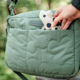 DonebyDeer Green Quilted Stroller Bag