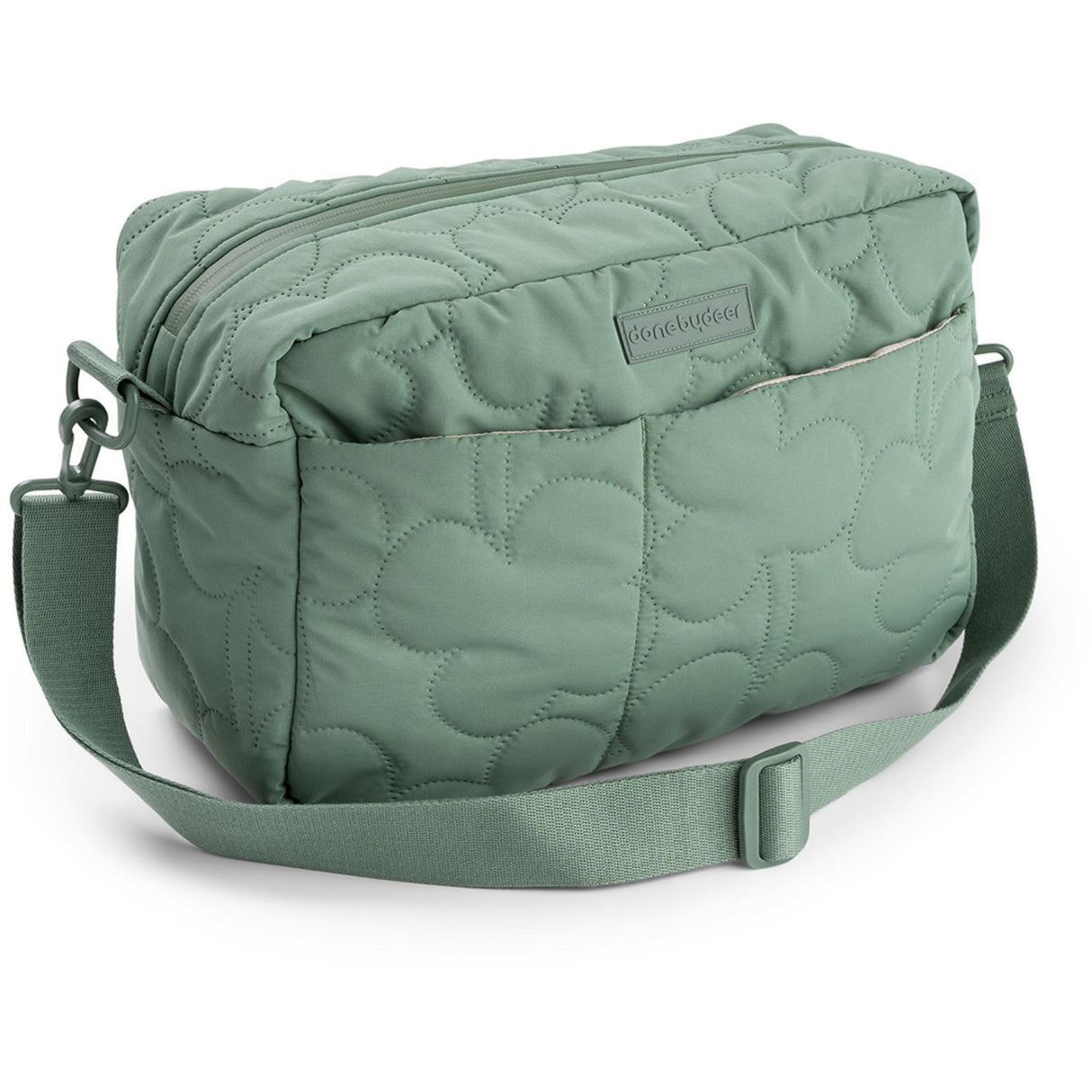 DonebyDeer Green Quilted Stroller Bag
