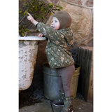 Mikk-Line Burnt Olive Polyester Baby Jacket AOP