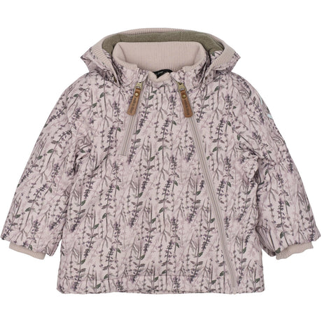 Mikk-Line Cloud Gray Polyester Baby Jacket AOP