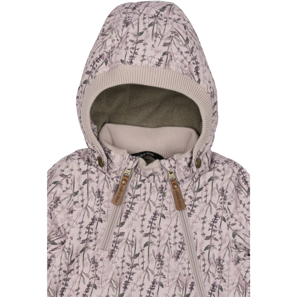 Mikk-Line Cloud Gray Polyester Baby Jacket AOP