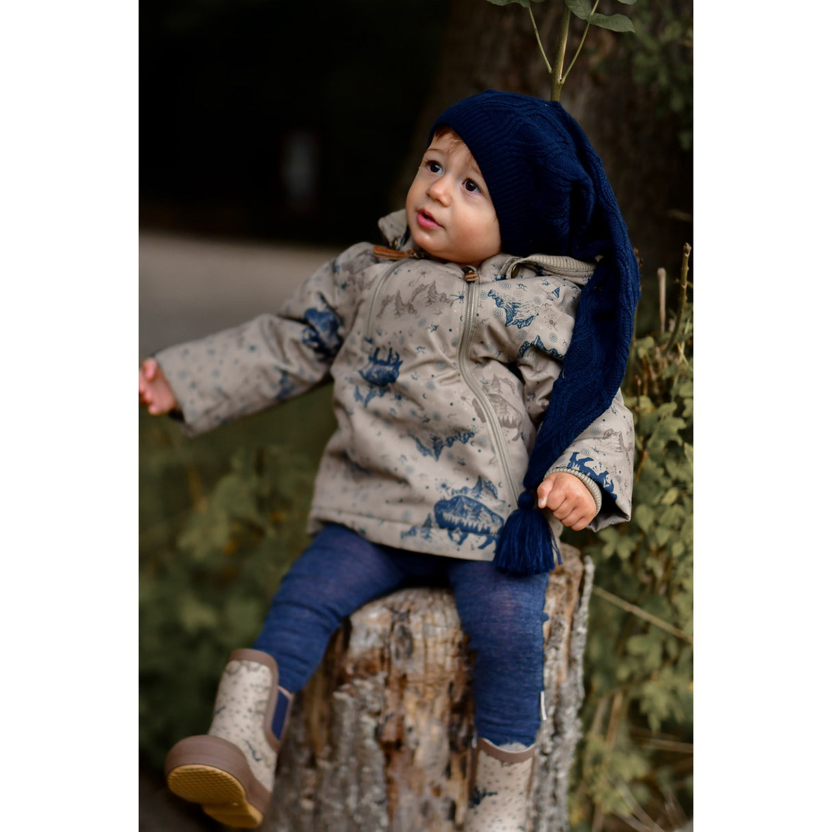 Mikk-Line Coriander Polyester Baby Jacket AOP