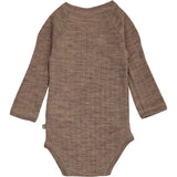 Müsli Walnut Melange Woolly Rib Wrap L/S Body